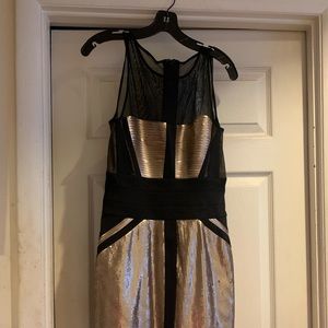 Black and gold mini dress (Brand New)